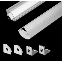 Profi aluminium V-profiel 25 cm  Ledstrip onderdelen